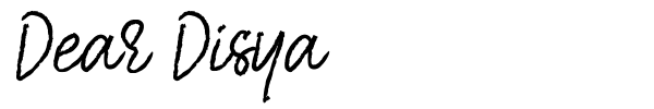 Dear Disya font preview